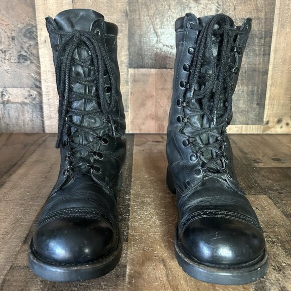 Corcoran 1525 Black Lace Up Field Jump Boots Mens 10.5 D - Picture 3 of 12